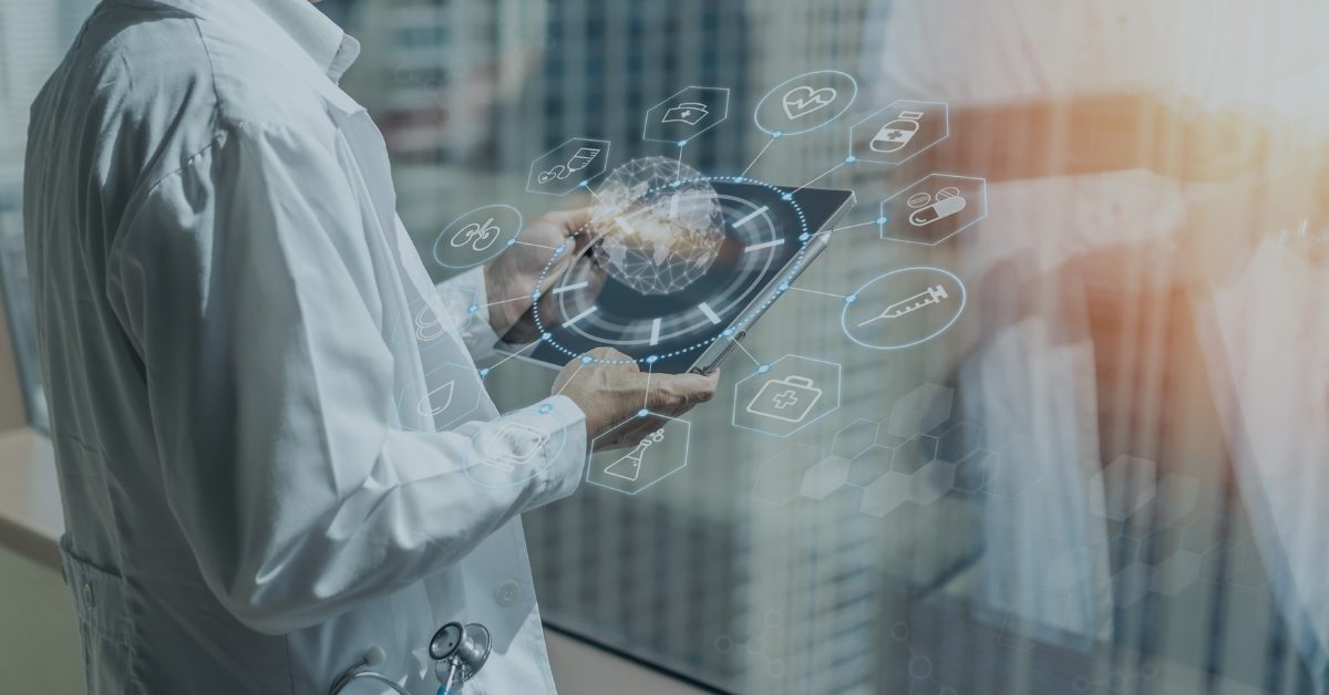 AI Healthcare Artificial intelligence being used in a healthcare setting