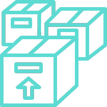 Icon of boxes of retail inventory