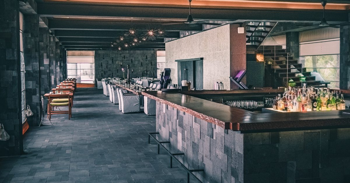 Image of seating at an empty restaurant. Computer Vision and AI technology can improve operations for restaurants of all sizes.