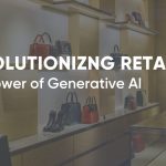 Image of retail boutique with the blog title overlayed. "Revolutionizing Retail: The Power of Generative AI"