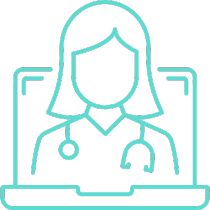 Virtual Consult Icon of virtual physician consult