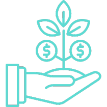 Investment Icon indicating a growth in investments
