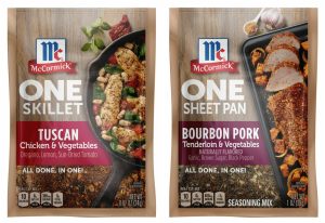 Images of McCormick's "One" flavor combinations.