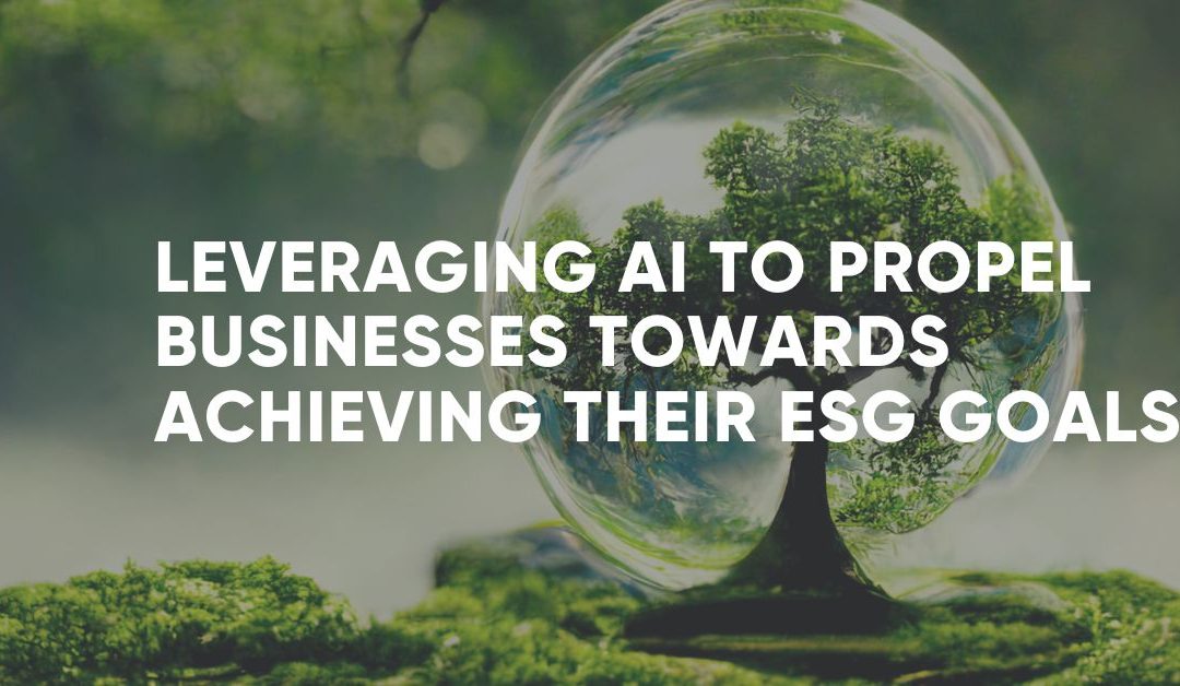 Can AI Save the Planet? Reaching ESG goals with Artificial Intelligence