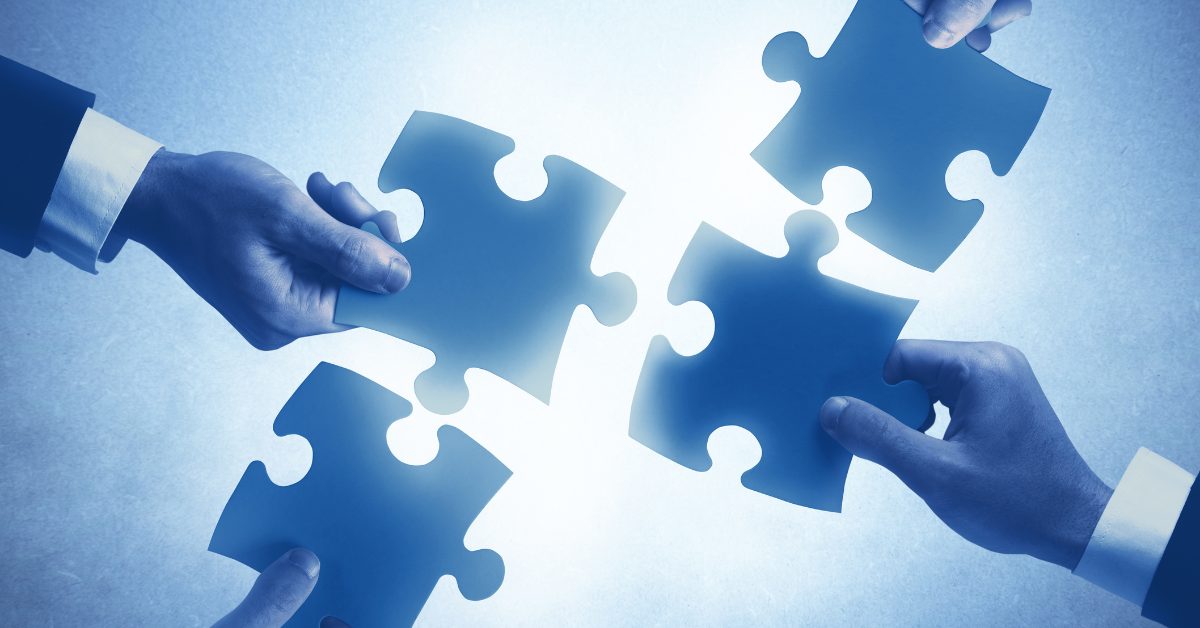 Data Integration Puzzle pieces symbolizing data integration