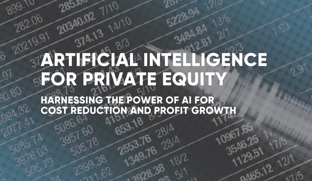 Artificial Intelligence for Private Equity Portfolio Companies: Harnessing the Power of AI for Cost Reduction and Profit Growth