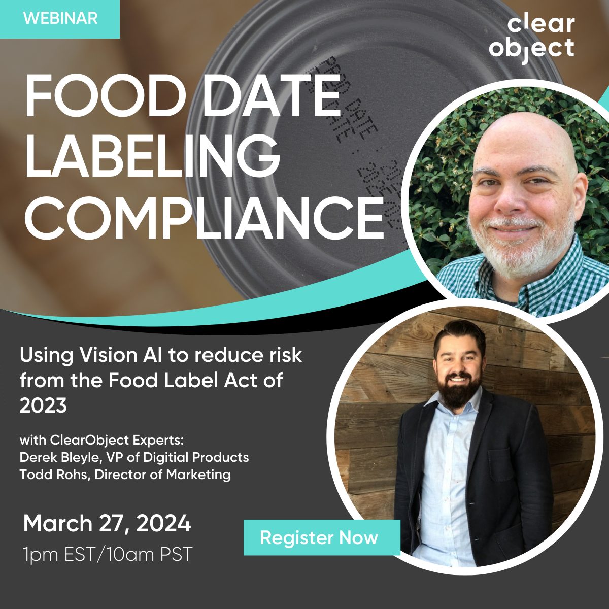 Food Labeling Compliance Invitation to the Food Date Label webinar March 27th.