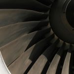 Image of a jet turbine engine