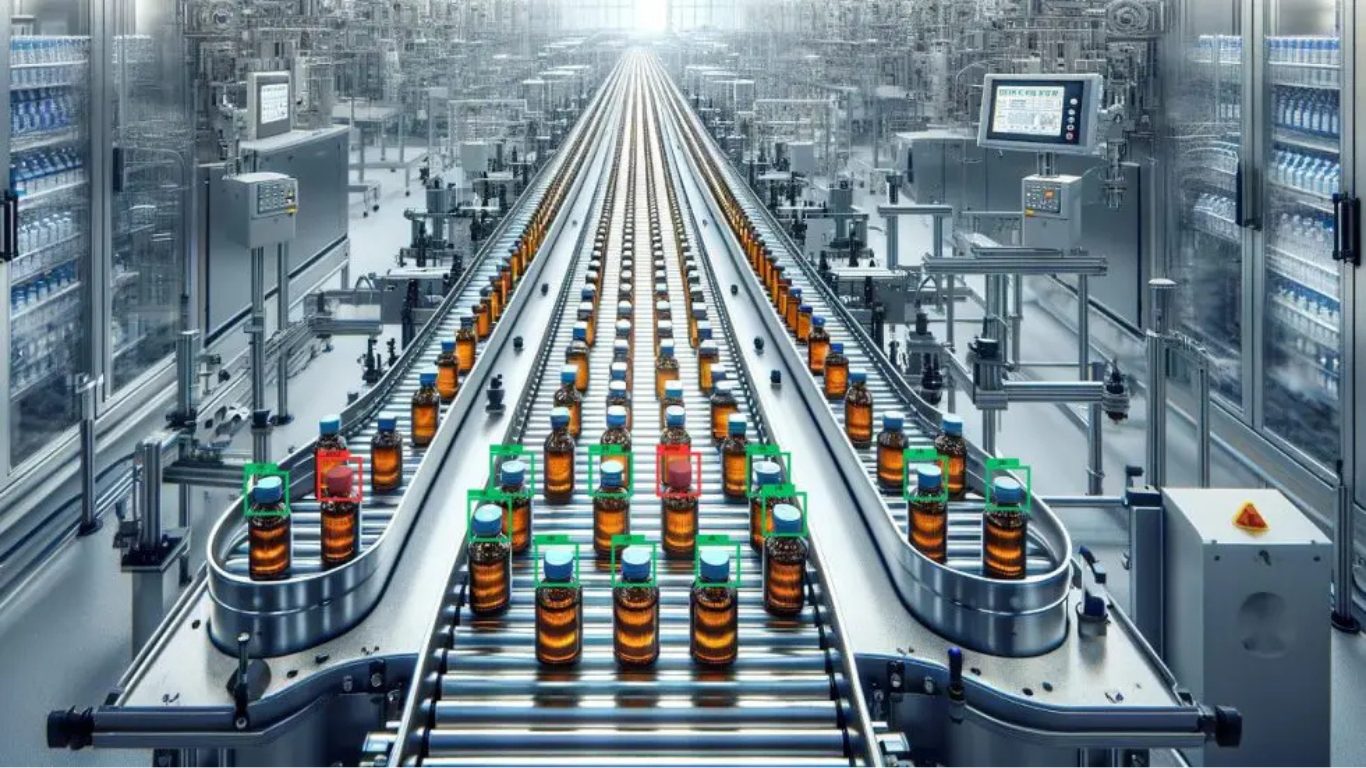 Vision AI identifies incorrect items on the assembly line